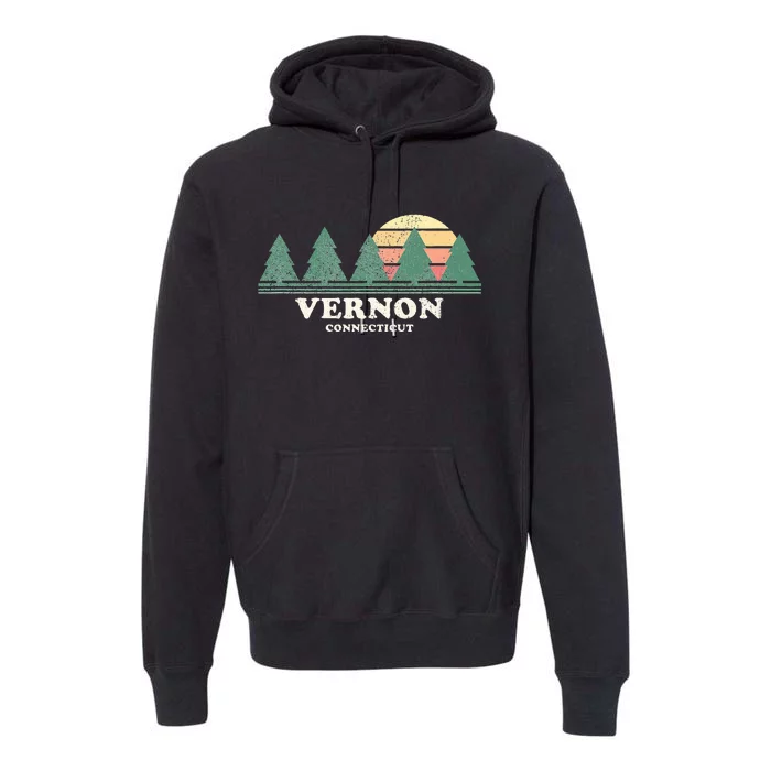 Vernon Ct Vintage Throwback Retro 70s Premium Hoodie