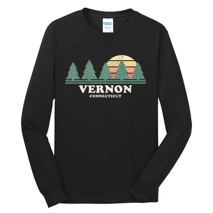 Vernon Ct Vintage Throwback Retro 70s Tall Long Sleeve T-Shirt