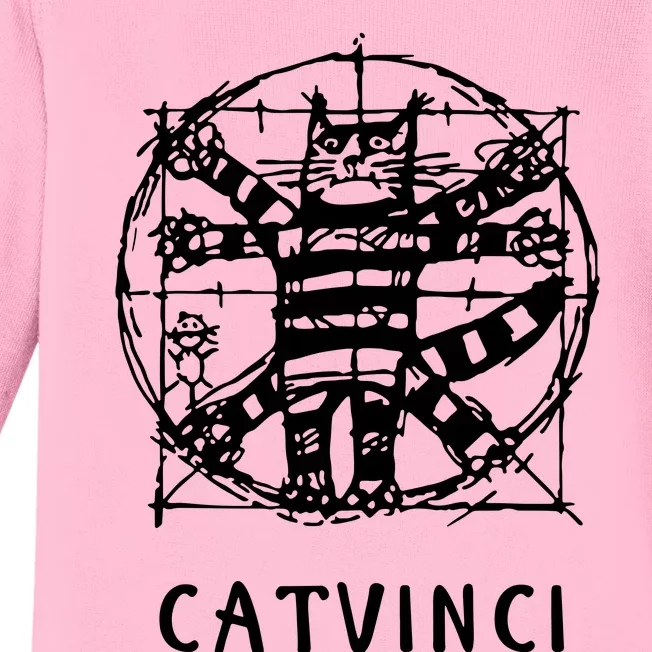 Vitruvian Catvinci Baby Long Sleeve Bodysuit