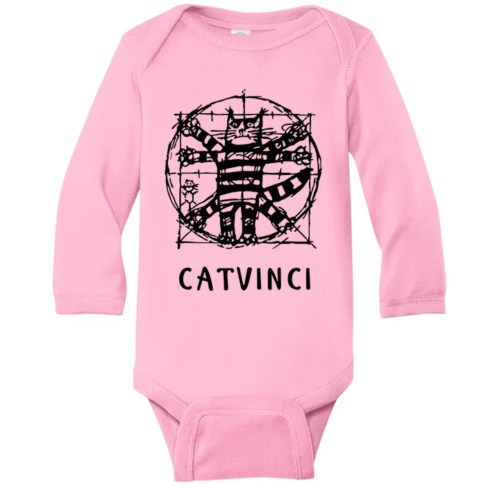 Vitruvian Catvinci Baby Long Sleeve Bodysuit