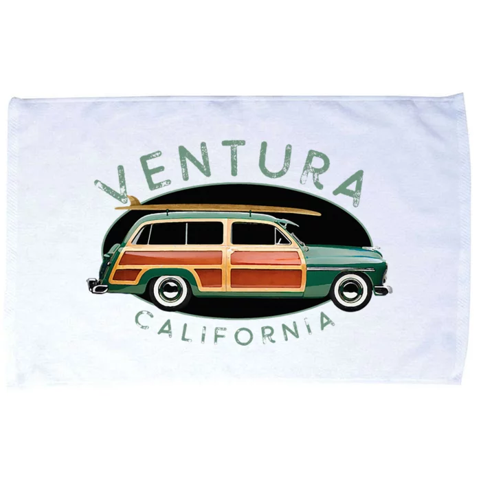 Ventura California Vintage Surfing Microfiber Hand Towel