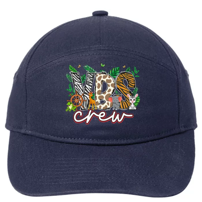 Vbs Crew Vbs 2024 Vacation Bible School Jungle Adventures 7-Panel Snapback Hat