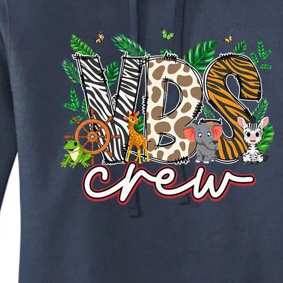 Vbs Crew Vbs 2024 Vacation Bible School Jungle Adventures Women's Pullover Hoodie