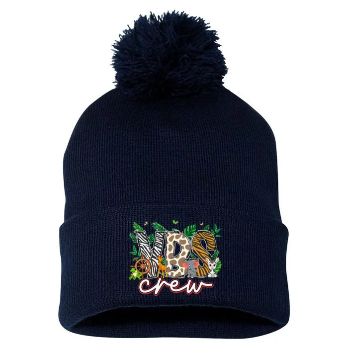 Vbs Crew Vbs 2024 Vacation Bible School Jungle Adventures Pom Pom 12in Knit Beanie