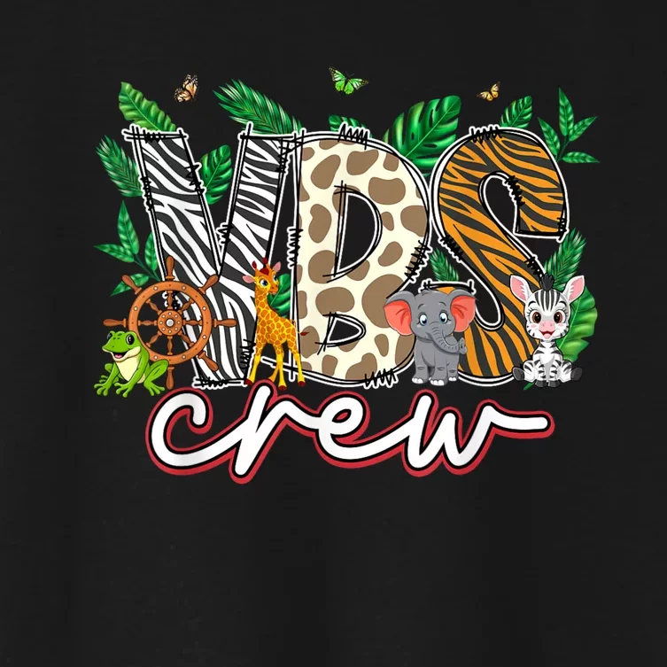 Vbs Crew Vbs 2024 Vacation Bible School Jungle Adventures Women's Crop Top Tee