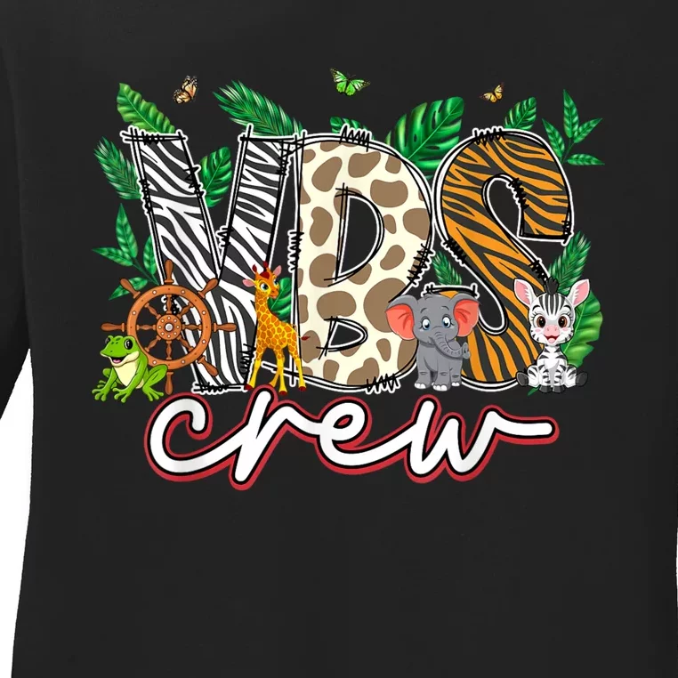 Vbs Crew Vbs 2024 Vacation Bible School Jungle Adventures Ladies Long Sleeve Shirt