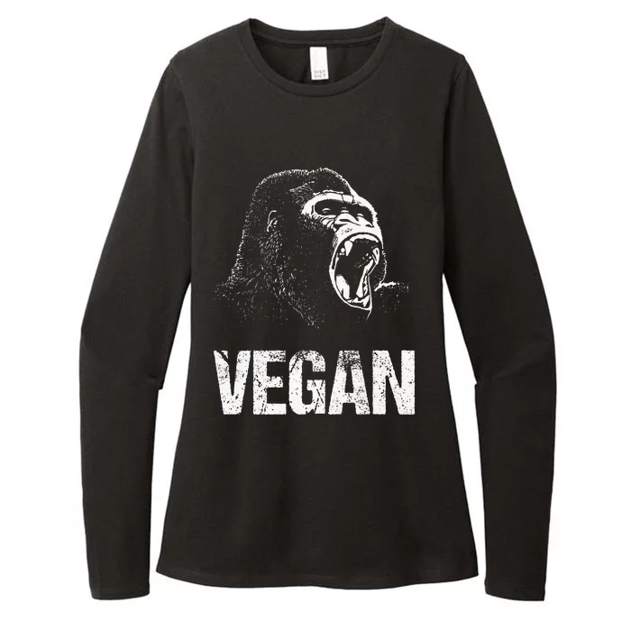 Vegan Cool Vegetarian Food Tee Womens CVC Long Sleeve Shirt