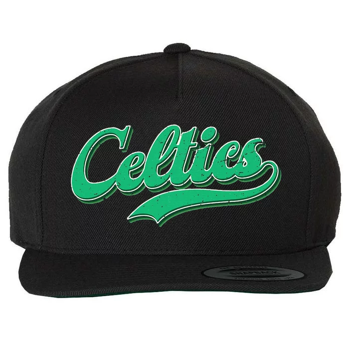 Vintage Celtics Wool Snapback Cap