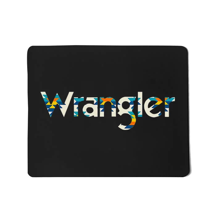 Vintage Cowgirl Wrangler Western Cow Skull Mousepad