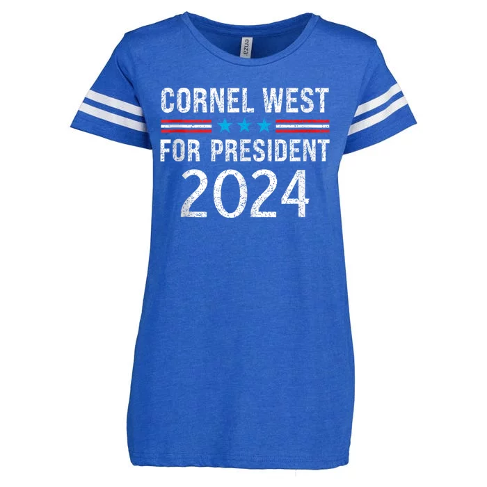 Vote Cornel West For President 2024 Enza Ladies Jersey Football T-Shirt