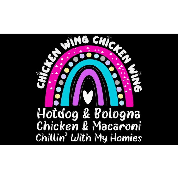 Viral Chicken Wing Chicken Wing Hot Dog Bologna Song Lyric Bumper Sticker