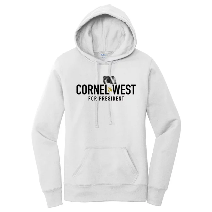 Vote Cornel West For President 2024 Women's Pullover Hoodie