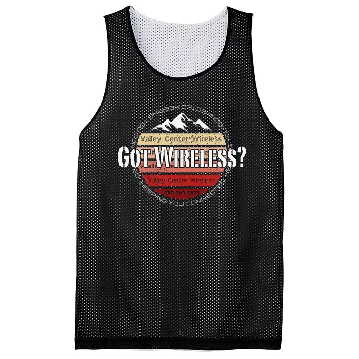 Valley Center Wireless Got Wireless Internet Mesh Reversible Basketball Jersey Tank