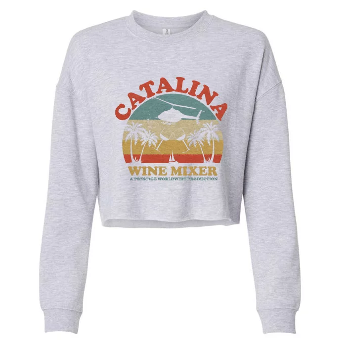 VINTAGE CATALINA WINE MIXER Cropped Pullover Crew