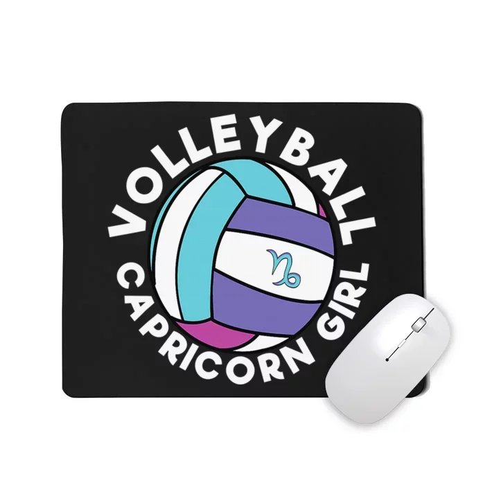 Volleyball Capricorn  Zodiac Volleyball Player Funny Mousepad