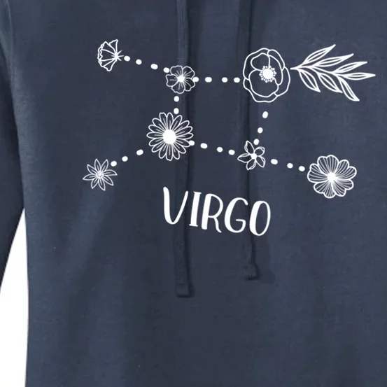 Virgo Constellation Zodiac Floral Cool Gift Women's Pullover Hoodie