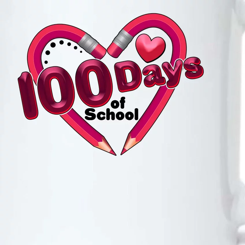 Valentines Day 100 Days Of School Black Color Changing Mug