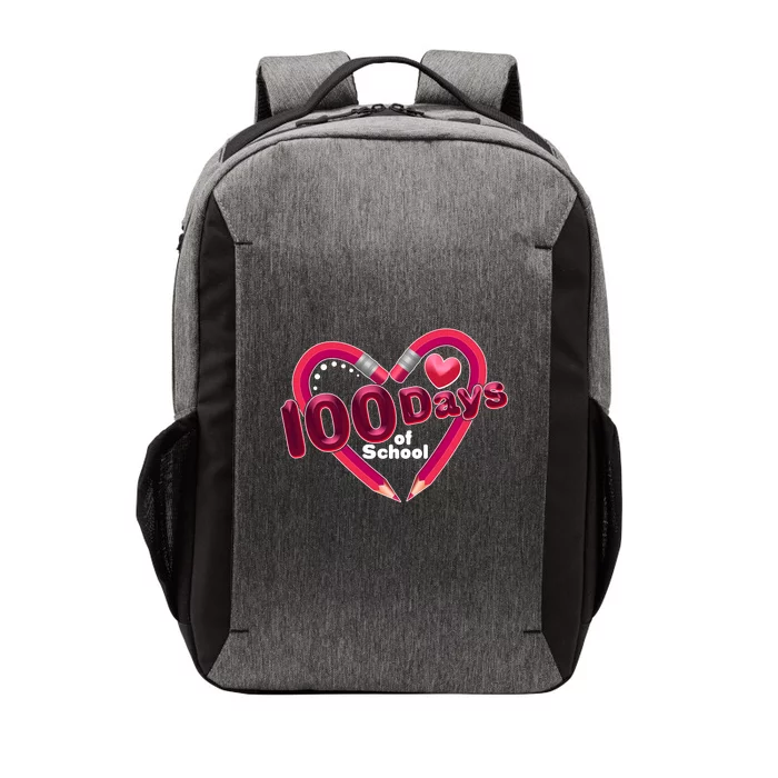 Valentines Day 100 Days Of School Vector Backpack