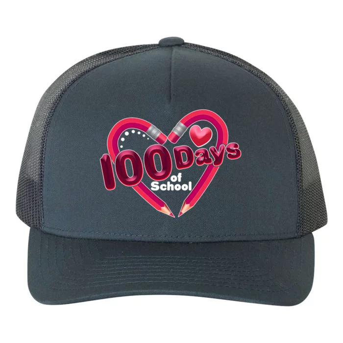 Valentines Day 100 Days Of School Yupoong Adult 5-Panel Trucker Hat