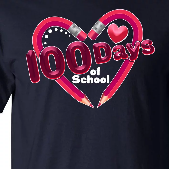 Valentines Day 100 Days Of School Tall T-Shirt