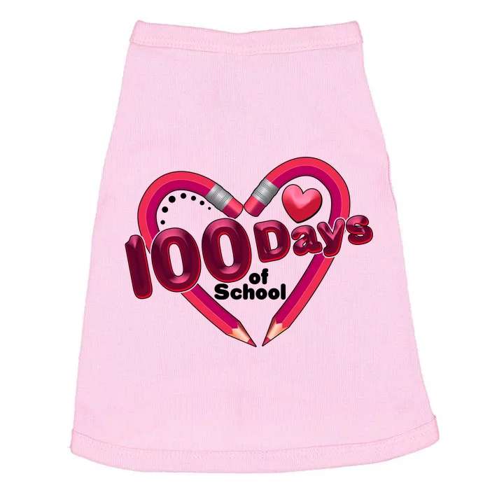 Valentines Day 100 Days Of School Doggie Tank