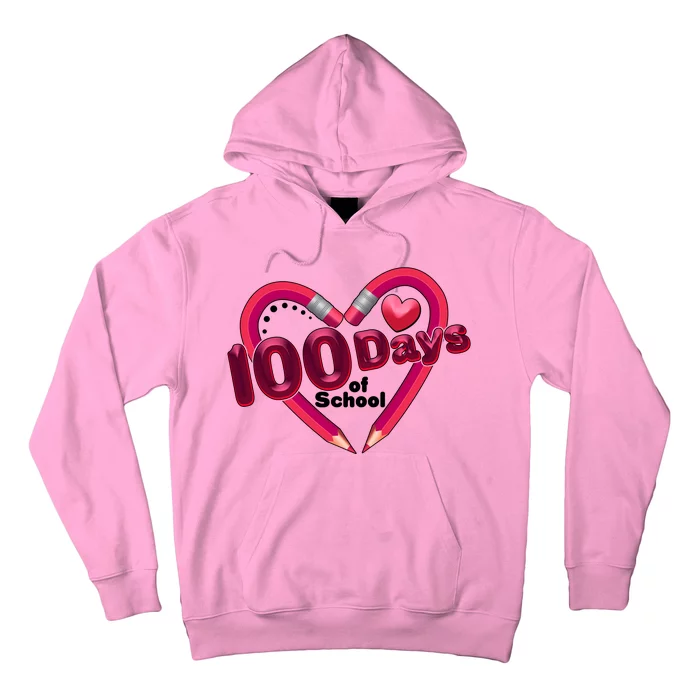 Valentines Day 100 Days Of School Hoodie