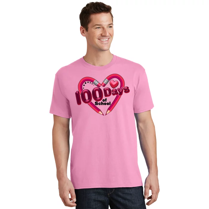 Valentines Day 100 Days Of School T-Shirt