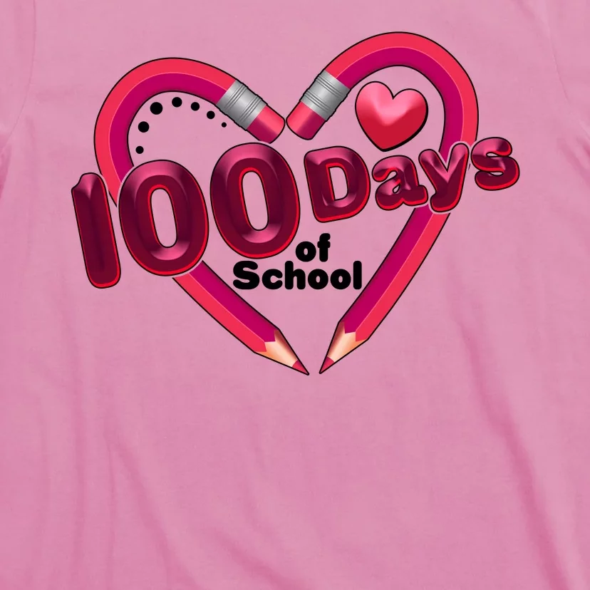 Valentines Day 100 Days Of School T-Shirt