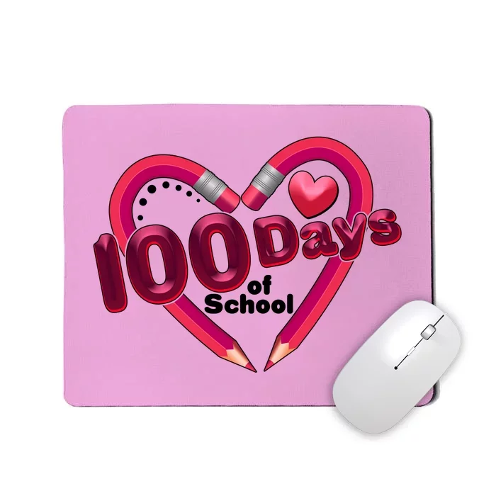 Valentines Day 100 Days Of School Mousepad