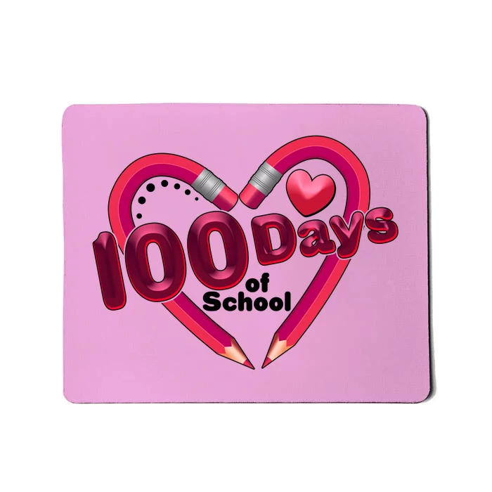 Valentines Day 100 Days Of School Mousepad