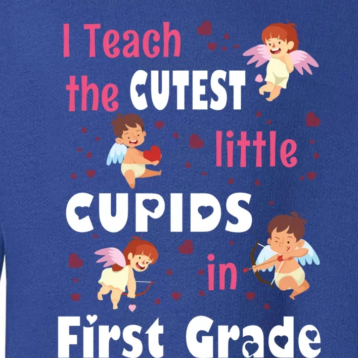 Valentines Day 1st Grade Teacher Gift For Teachers In Love Gift Toddler Sweatshirt