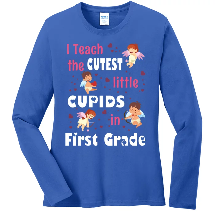 Valentines Day 1st Grade Teacher Gift For Teachers In Love Gift Ladies Long Sleeve Shirt