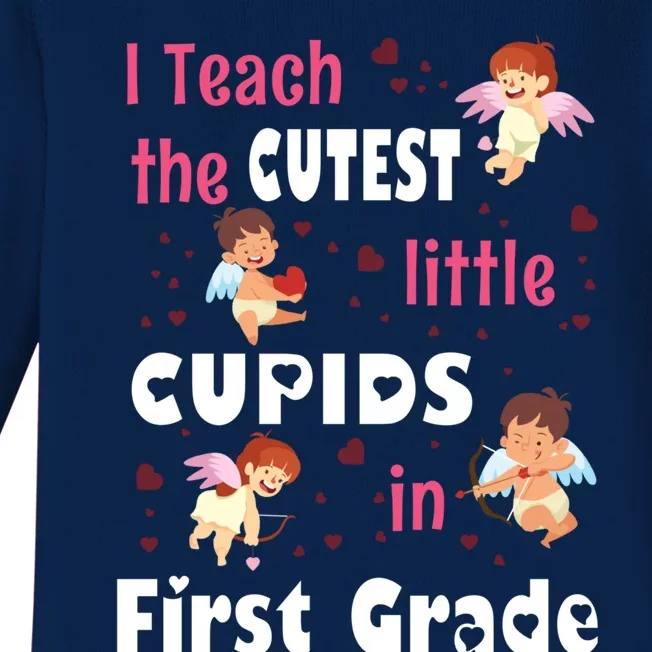 Valentines Day 1st Grade Teacher Gift For Teachers In Love Gift Baby Long Sleeve Bodysuit