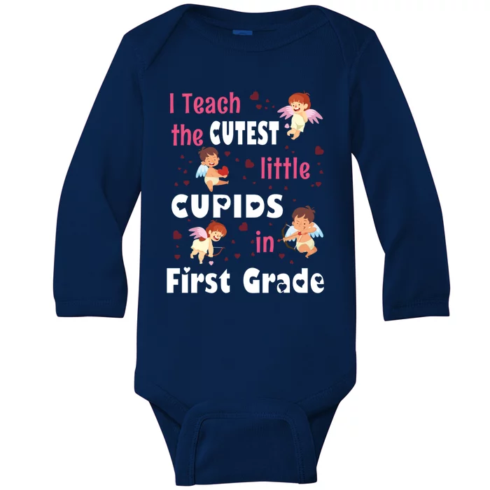 Valentines Day 1st Grade Teacher Gift For Teachers In Love Gift Baby Long Sleeve Bodysuit