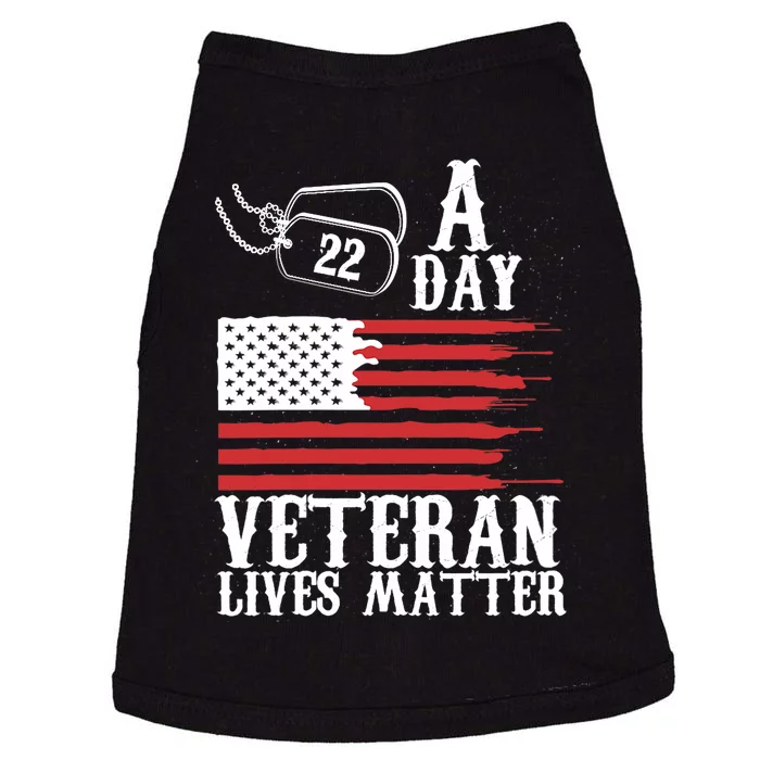 Veterans Day 22 A Day Veteran Lives Matter Funny Gift Idea Doggie Tank