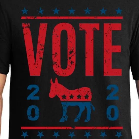 Vote Democrat 2020 Election Donkey Democratic Party Gear Great Gift Pajama Set