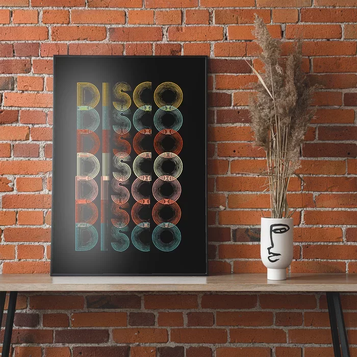 Vintage Disco 70s 80s Music Lover Poster