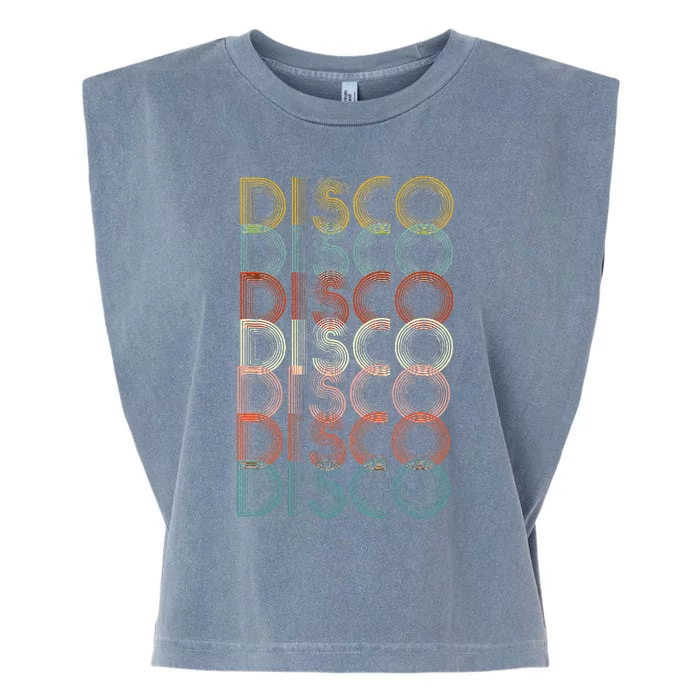 Vintage Disco 70s 80s Music Lover Garment-Dyed Women's Muscle Tee