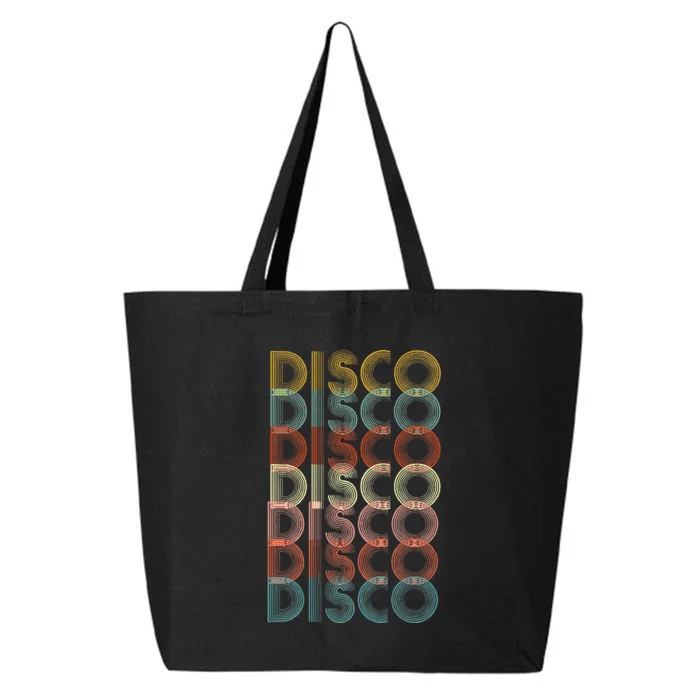 Vintage Disco 70s 80s Music Lover 25L Jumbo Tote