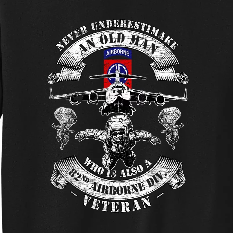 Veteran Day 82nd Airborne Division Paratrooper Fort Bragg Gift Tall Sweatshirt