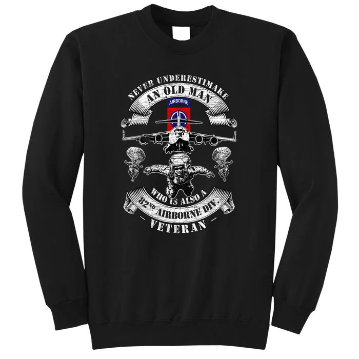 Veteran Day 82nd Airborne Division Paratrooper Fort Bragg Gift Tall Sweatshirt