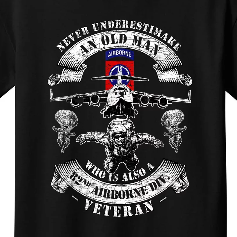 Veteran Day 82nd Airborne Division Paratrooper Fort Bragg Gift Kids T-Shirt