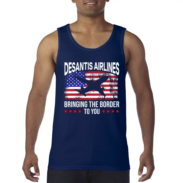 Vintage Desantis Airlines Bringing The Border To You Tank Top