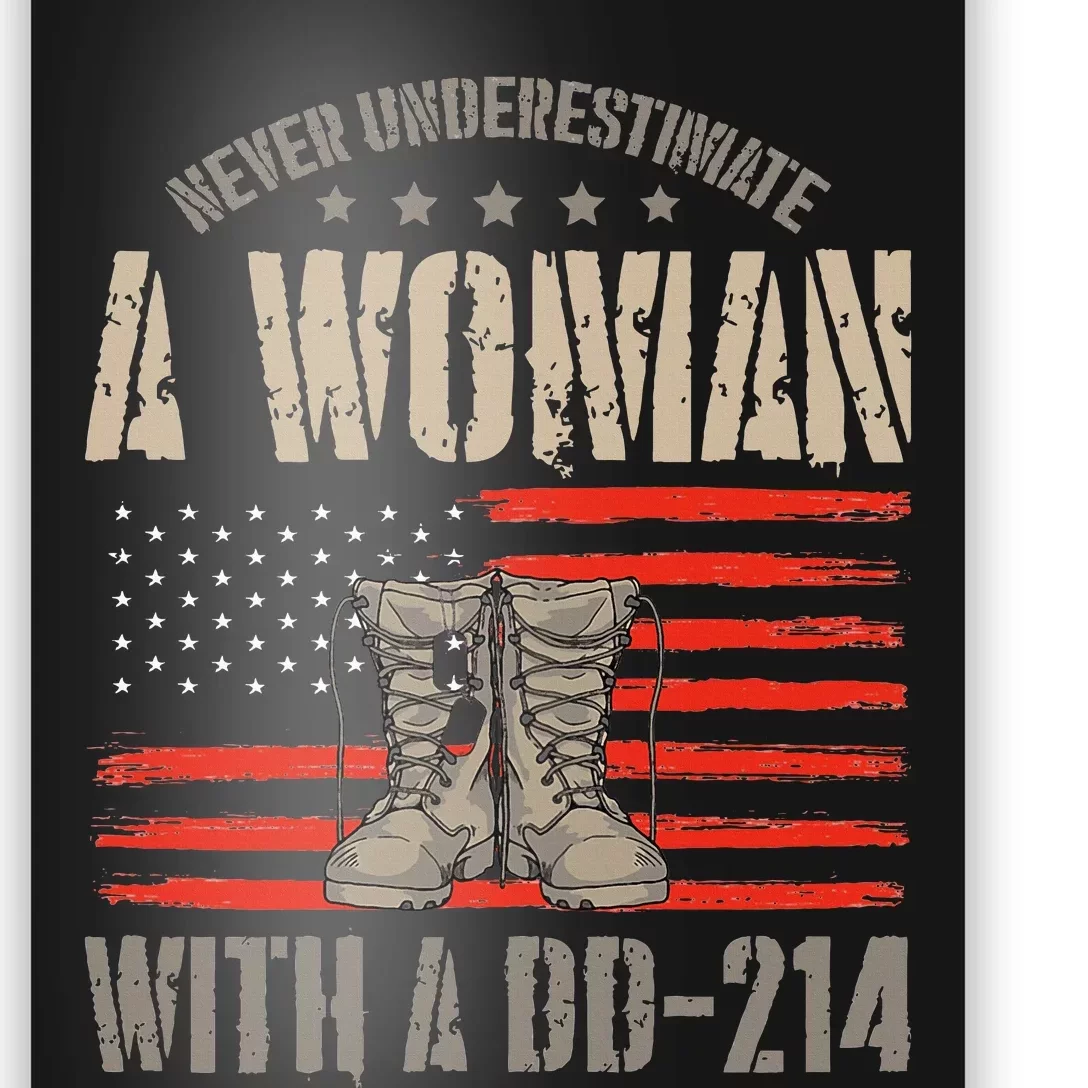 VeteranS Day A Woman With A Dd 214 Female Veteran Poster