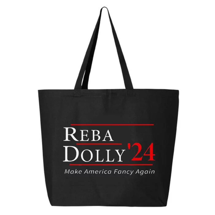 Vintage Dolly And Reba 2024 Make America Fancy Again 25L Jumbo Tote