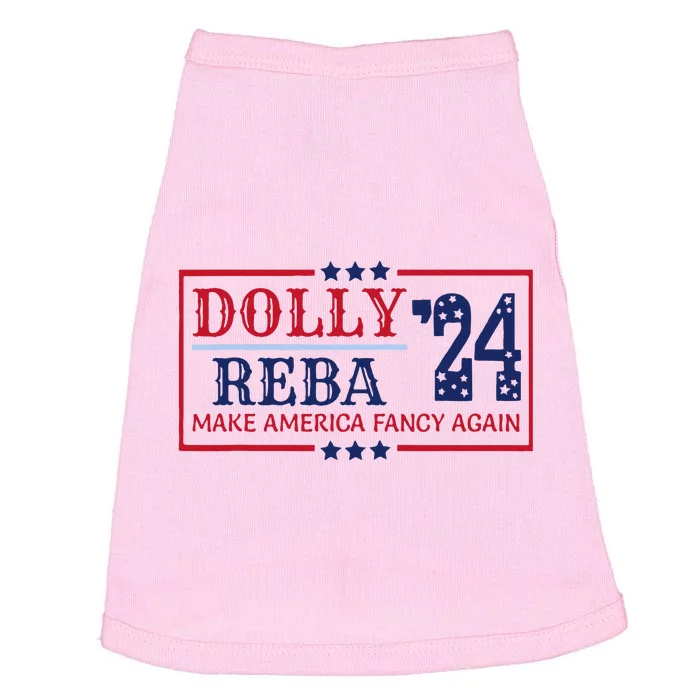 Vintage Dolly And Reba 2024 Make America Fancy Again Doggie Tank