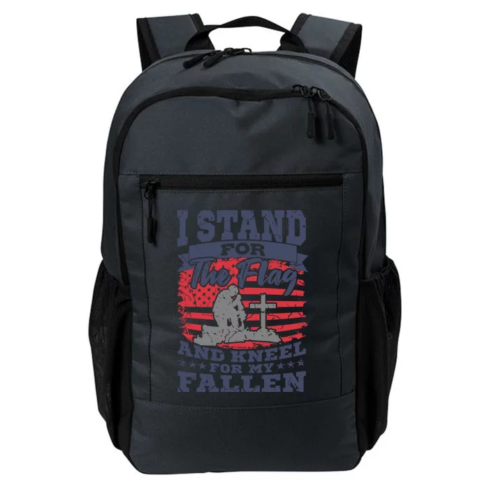 Veterans Day American Military Soldier I Stand For The Flag Gift Daily Commute Backpack