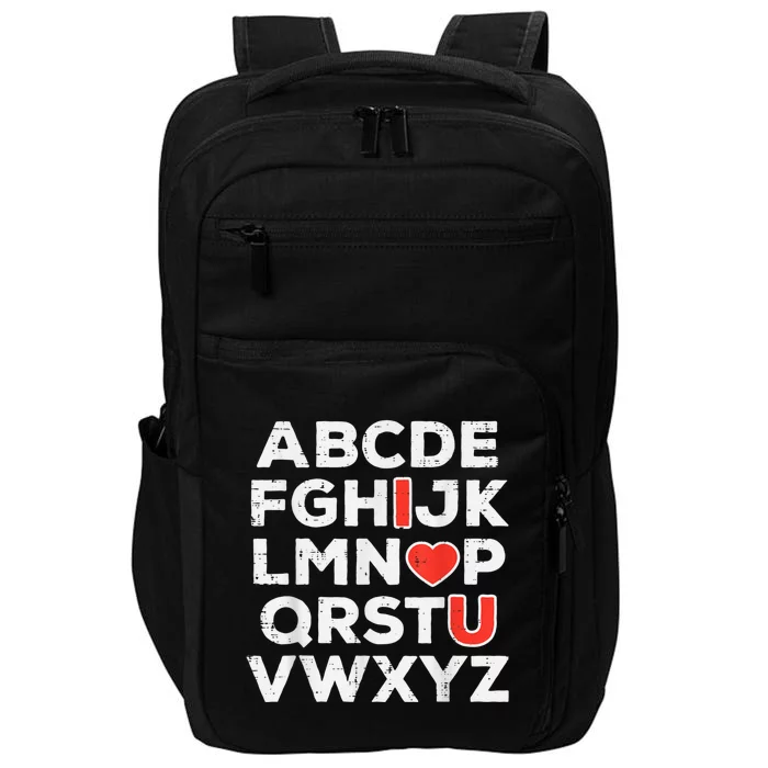 Valentines Day Alphabet ABC I Love You Teacher Impact Tech Backpack