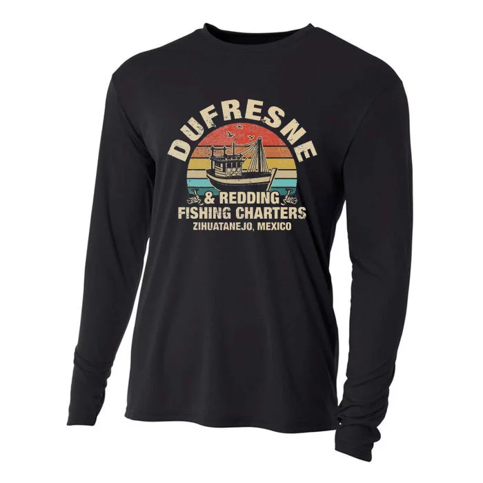 Vintage Dufresne And Redding Fishing Charters Cooling Performance Long Sleeve Crew