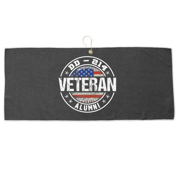 Veteran Dd214 Alumni Large Microfiber Waffle Golf Towel